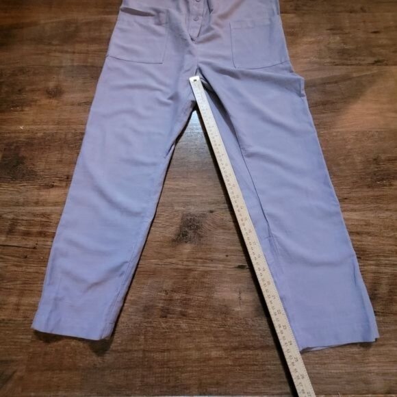 New The Nines By Hatch Maternity Jumper Pants Purple Small Designer - Picture 8 of 8